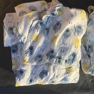 Roller Rabbit Men's Pajama Loungewear Set in Woolies Sheep Print Size Large